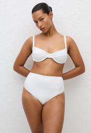 High Waist Brief - Chalk Crinkle - Matteau